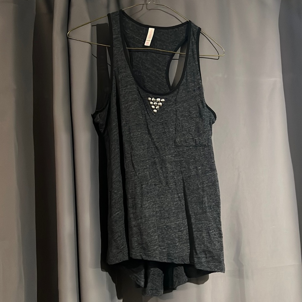 Black & grey women’s tank top.  Size Small